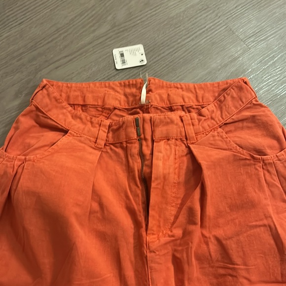 Free People Pants Orange Size 2 - Picture 3 of 4